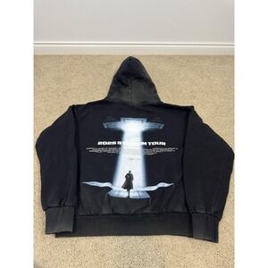 XO The Weeknd Hoodie Medium Black After Hours Til Dawn 2025 Stadium Tour Faded